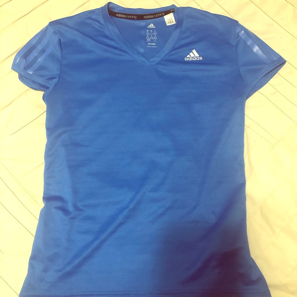 Adidas Running V-Neck Short Sleeve Shirt